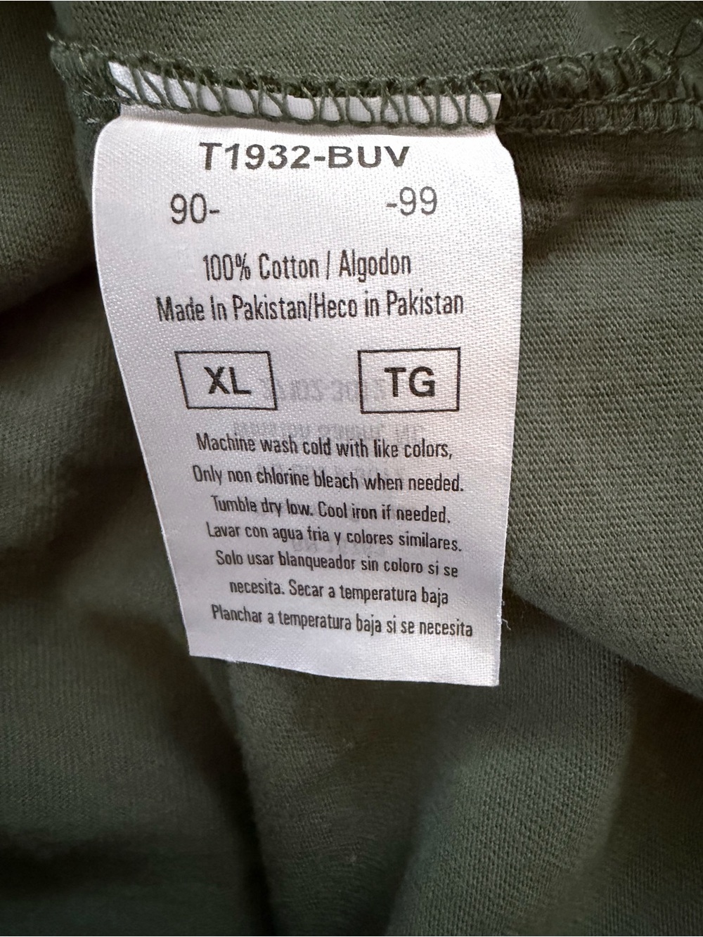 Champion Olive Thyme Green Color Classic Crewneck T-Shirt Men’s Size XL NWT - Picture 5 of 6